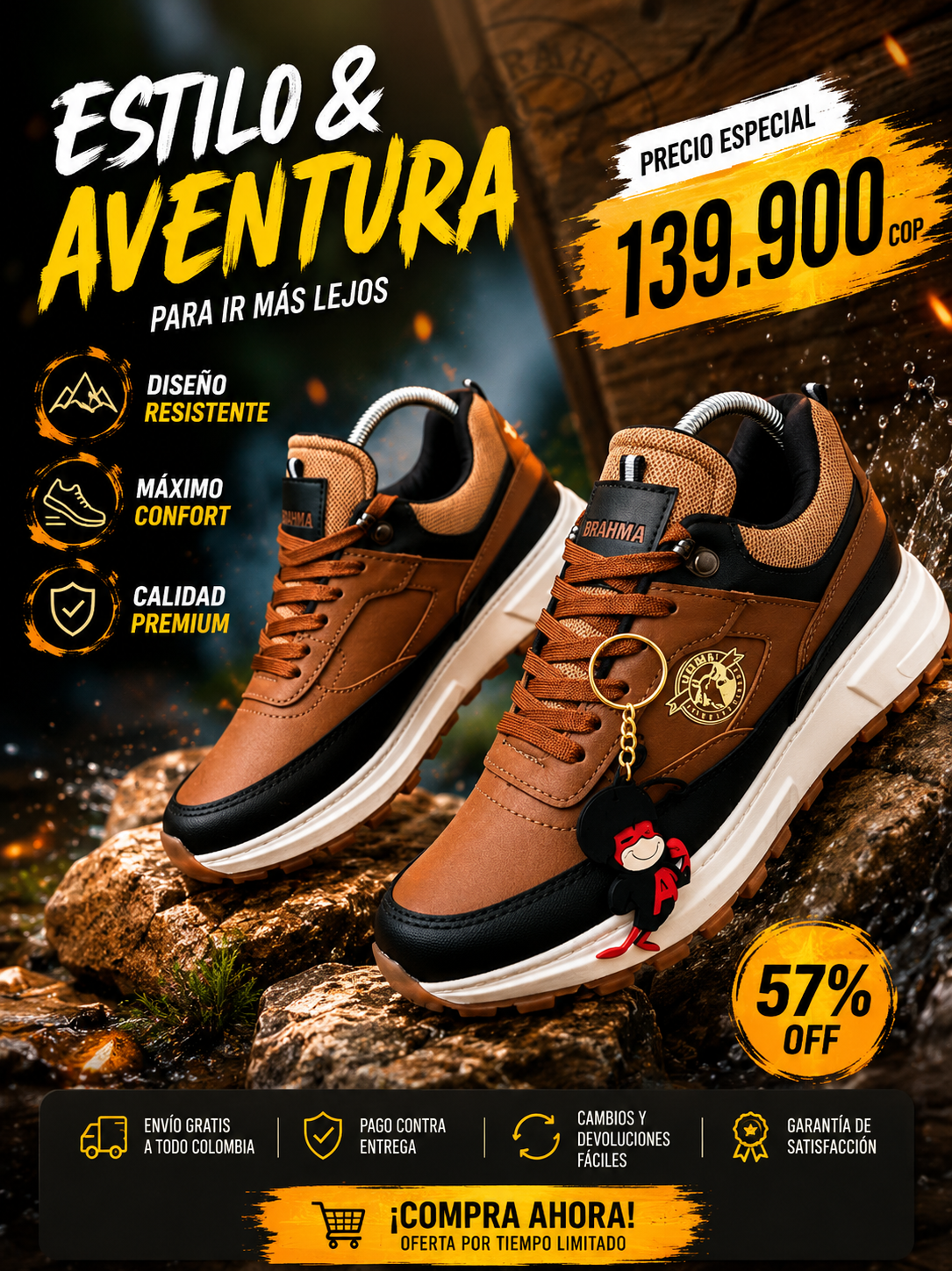 ⚡ ¡Solo Hoy! 57% OFF en Zapatos Deportivos 🎁
