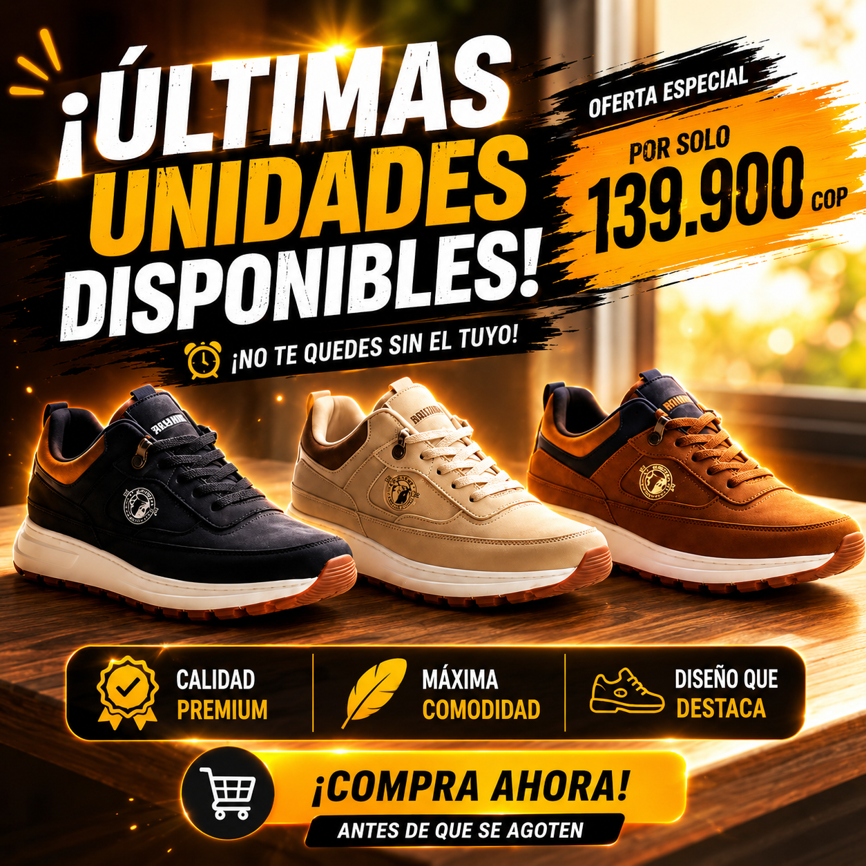 ⚡ ¡Solo Hoy! 57% OFF en Zapatos Deportivos 🎁