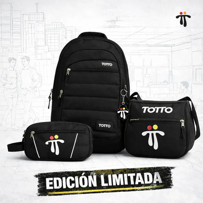MORRAL TOTTO + GRATIS LONCHERA Y CARTUCHERA 56%OFF PROMO