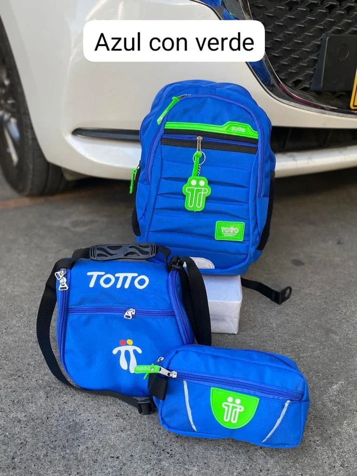 MORRAL TOTTO + GRATIS LONCHERA Y CARTUCHERA 56%OFF PROMO
