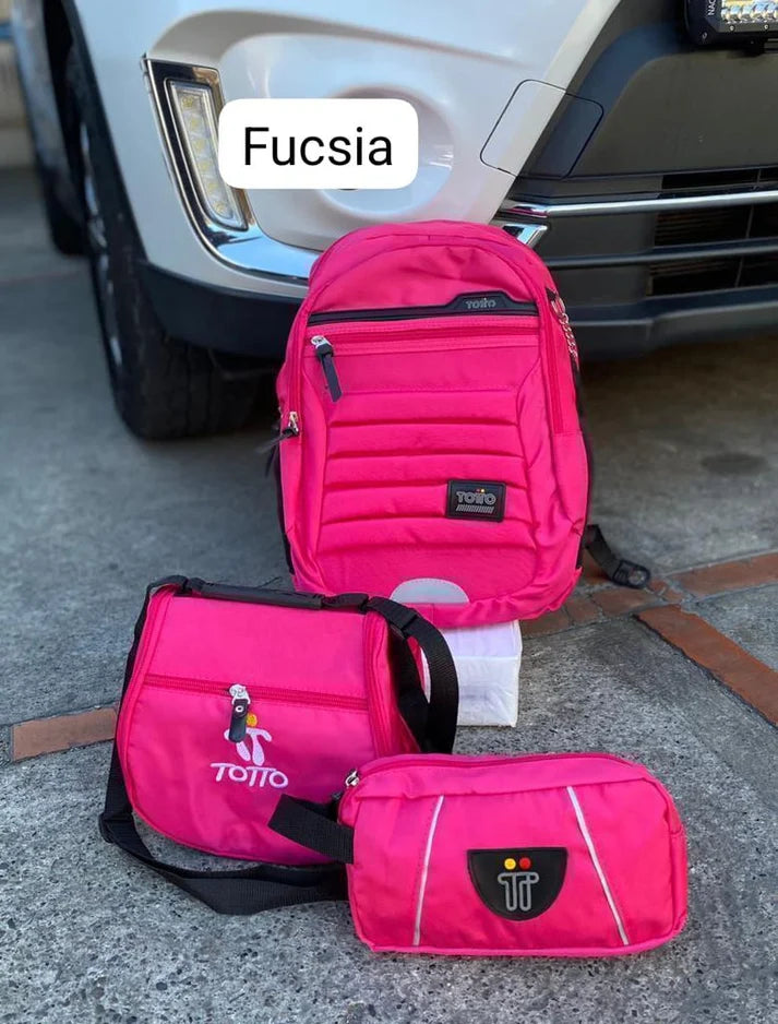 MORRAL TOTTO + GRATIS LONCHERA Y CARTUCHERA 56%OFF PROMO