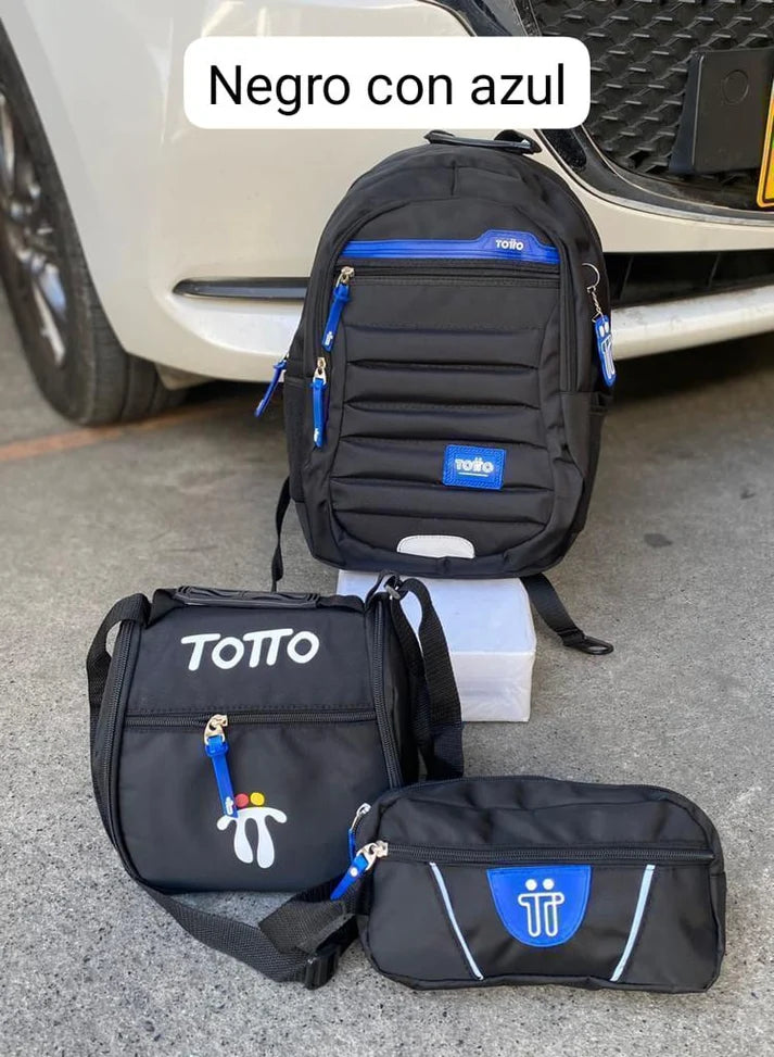 MORRAL TOTTO + GRATIS LONCHERA Y CARTUCHERA 56%OFF PROMO