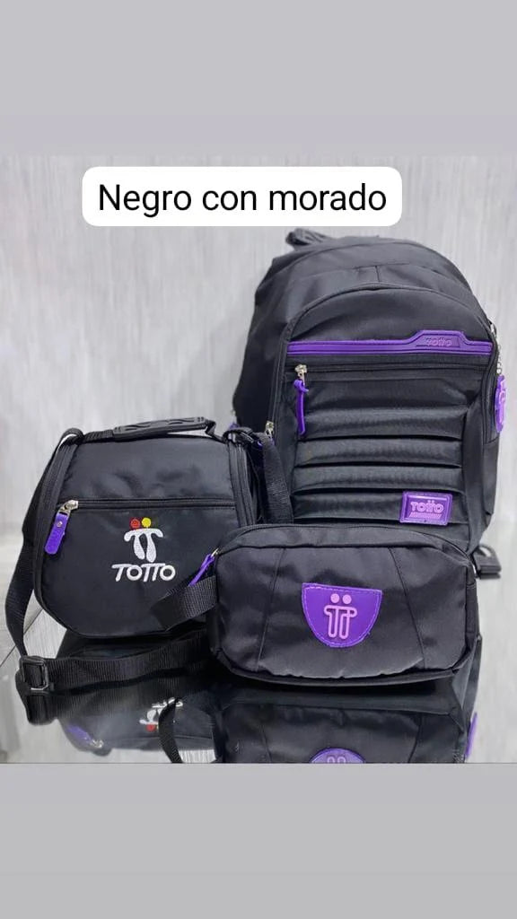 MORRAL TOTTO + GRATIS LONCHERA Y CARTUCHERA 56%OFF PROMO