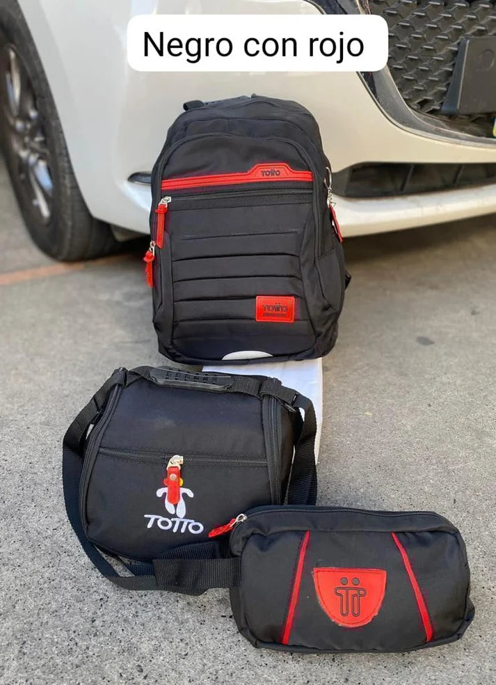 MORRAL TOTTO + GRATIS LONCHERA Y CARTUCHERA 56%OFF PROMO