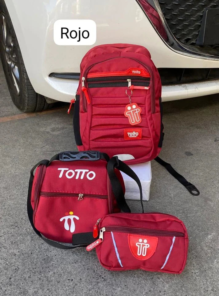 MORRAL TOTTO + GRATIS LONCHERA Y CARTUCHERA 56%OFF PROMO